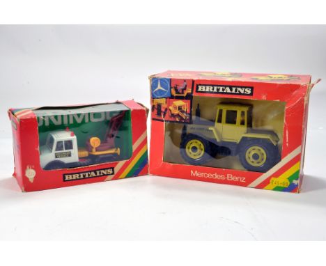 Britains 1/32 Farm Issue comprising Mercedes MB Trac 1500 Tractor plus Mercedes Breakdown Truck. E to NM in Boxes. (2)