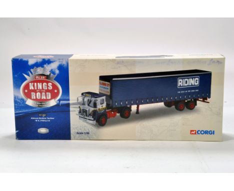 Corgi 1/50 diecast truck issue comprising No. CC12501 Atkinson Borderer Tautliner in livery of W&amp;J Riding. E to NM in Box