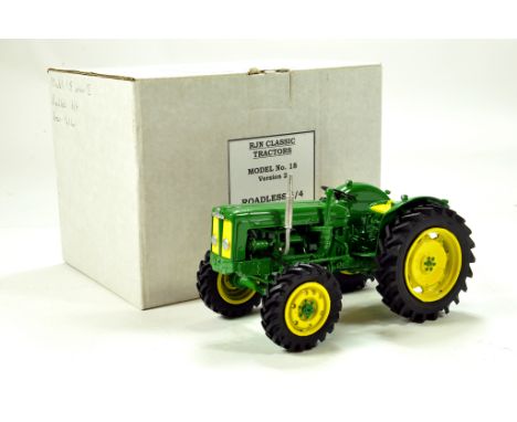 RJN Classic Tractors 1/16 Roadless 6/4 Tractor in Green and Yellow. Exclusive Limited Edition Hand Built Model Displays Super