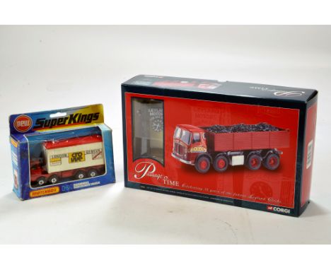 Corgi Diecast Passage of time issue plus Matchbox K-24 Scammell Container Truck. E to NM in Boxes. (2)