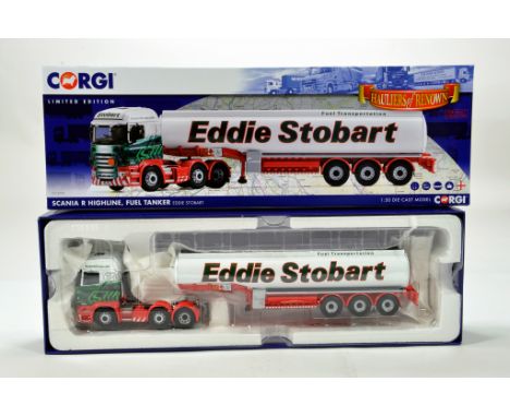 Corgi 1/50 diecast truck issue comprising No. CC13775 Scania R Highline Fuel Tanker in livery of Eddie Stobart. E to NM in Bo