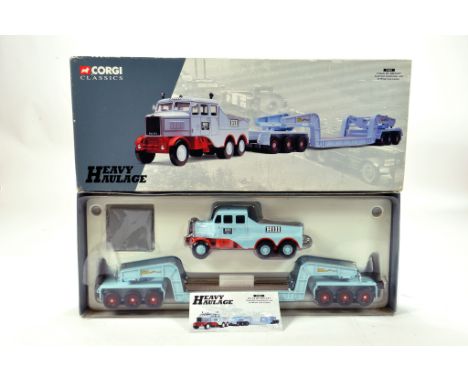Corgi 1/50 diecast truck issue comprising No. 17601 Scammell Contractor and Low Loader in livery of Hills of Botley. E to NM 