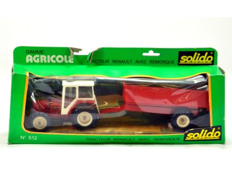 Solido No. 512 Renault Tractor and Trailer Combination Set. E to NM in G Box.