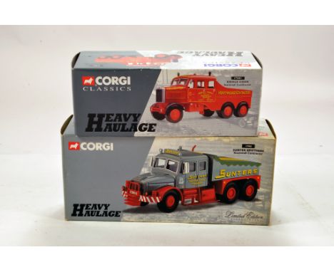Assorted Corgi Commercial duo comprising Heavy Haulage models. Generally E to NM in Boxes. (2)