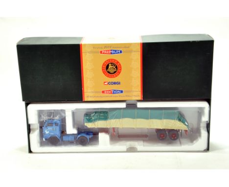 Corgi 1/50 diecast truck issue comprising No. CC13105 Volvo F88 and Sheeted Trailer in livery of BRS. E to NM in Box.