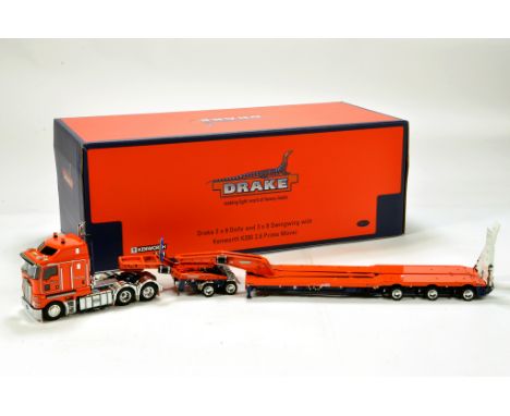 Drake Collectibles by TWH 1/50 diecast precision truck issue comprising Kenworth K200 Prime Mover Tractor with 2 x 8 Dolly an