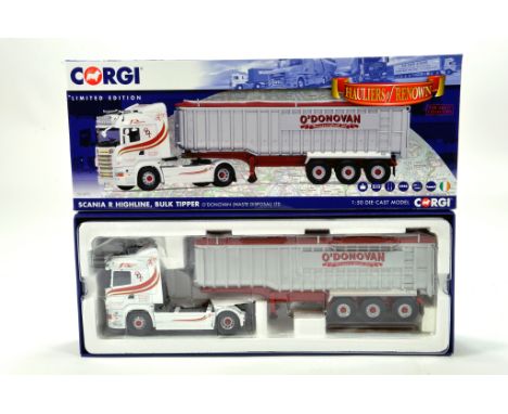 Corgi 1/50 diecast truck issue comprising No. CC13771 Scania R Highline Bulk Tipper in livery of O'Donovan Waste. E to NM in 