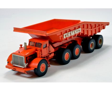 Alan Smith Auto Models ASAM 1/48 White Metal Euclid 1LLD 6X6 Tractor Truck Unit with Western 150 Ton Towed Twin Axle Dump Tra