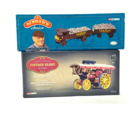 Assorted Corgi Commercial duo comprising Vintage Glory Steam models. Generally E to NM in Boxes. (2)