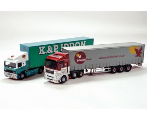 Corgi 1/50 unboxed diecast truck issues comprising K&amp;P Iddon and John Mitchell. Generally VG. (2)