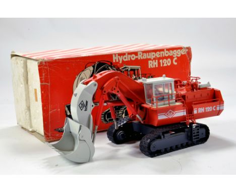 Conrad 1/50 Diecast Construction issue comprising O&amp;K RH120C Excavator. Generally VG to E in F Box.