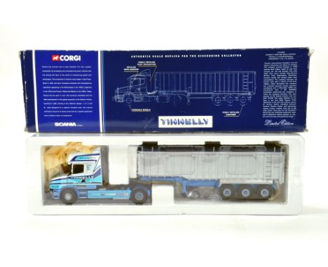 Corgi 1/50 diecast truck issue comprising No. CC12805 Scania T Bulk Tipper in livery of Tinnelly Transport. E to NM in Box.