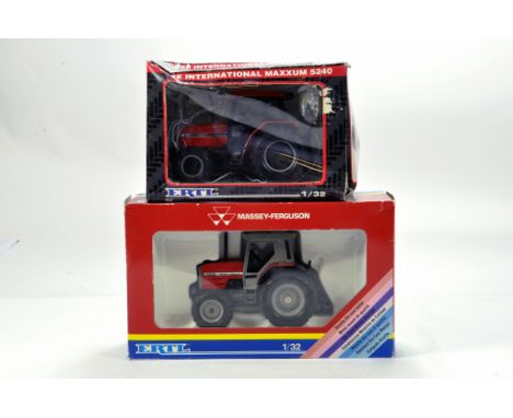 Ertl 1/32 Farm Issues comprising Case Maxxum 5240 Tractor and Massey Ferguson 3050. Generally E to NM in Boxes. (2)