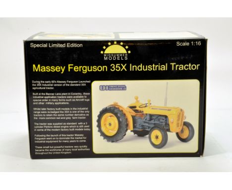 Universal Hobbies 1/16 Farm Issue comprising Massey Ferguson 35X Industrial Special Edition Tractor. E to NM in Box.