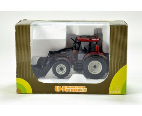 Universal Hobbies 1/32 Farm Issue comprising Valtra C Tractor with Loader. Generally VG to E.