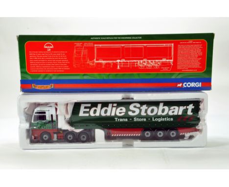 Corgi 1/50 diecast truck issue comprising No. CC13415 MAN TGA XXL Curtainside in livery of Eddie Stobart. E to NM in Box.