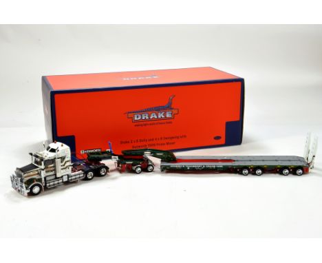 Drake Collectibles by TWH 1/50 diecast precision truck issue comprising Kenworth T909 Prime Mover Tractor with 2 x 8 Dolly an