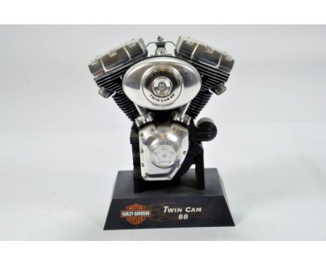 Large Scale Model of a Harley Davidson Twin Cam 88 Motorcycle Engine. 