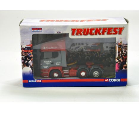 Corgi 1/50 diecast truck issue comprising No. CC13702 Scania R in livery of Garn. Truckfest Special. E to NM in Box.