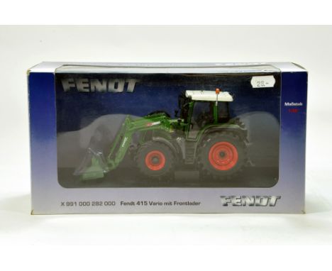 Universal Hobbies 1/32 Farm Issue comprising Fendt 415 Tractor and Loader. Generally VG to E.