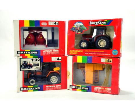 Britains 1/32 Farm comprising various boxed issues. Renault TZ16 and Massey Ferguson 6180 Tractor plus implement duo. General