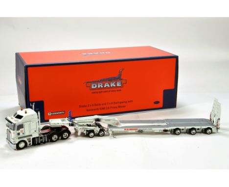 Drake Collectibles by TWH 1/50 diecast precision truck issue comprising Kenworth K200 Prime Mover Tractor with 2 x 8 Dolly an