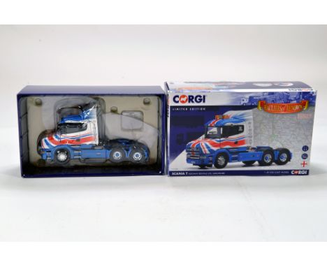 Corgi 1/50 diecast truck issue comprising No. CC12832 Scania T in livery of Ridgway Rentals. E to NM in Box.