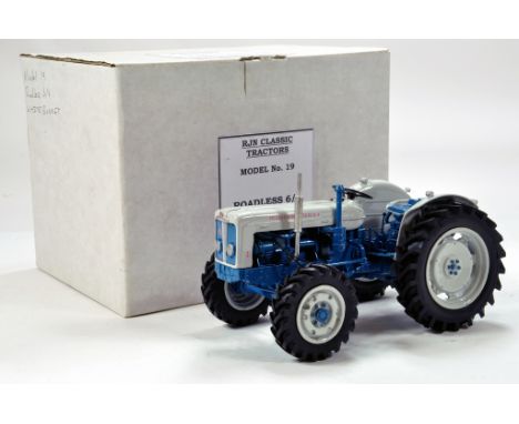 RJN Classic Tractors 1/16 Roadless 6/4 Tractor in Grey and Blue. Exclusive Limited Edition Hand Built Model Displays Superbly