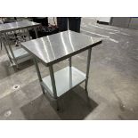 Stainless Steel Prep Table - 3ft x 2.5ft