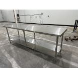 Stainless Steel Prep Table - 8ft x 2.5ft