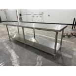 Stainless Steel Prep Table - 8ft x 2.5ft
