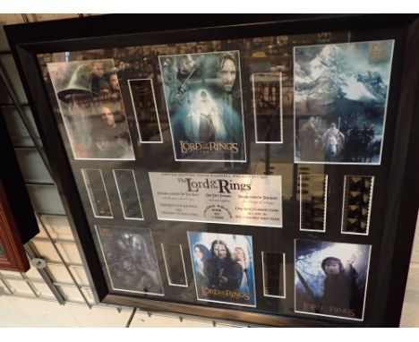 Lord of the Rings limited edition film cell presentation 695 / 1000 framed and glazed with certificate of authenticity 