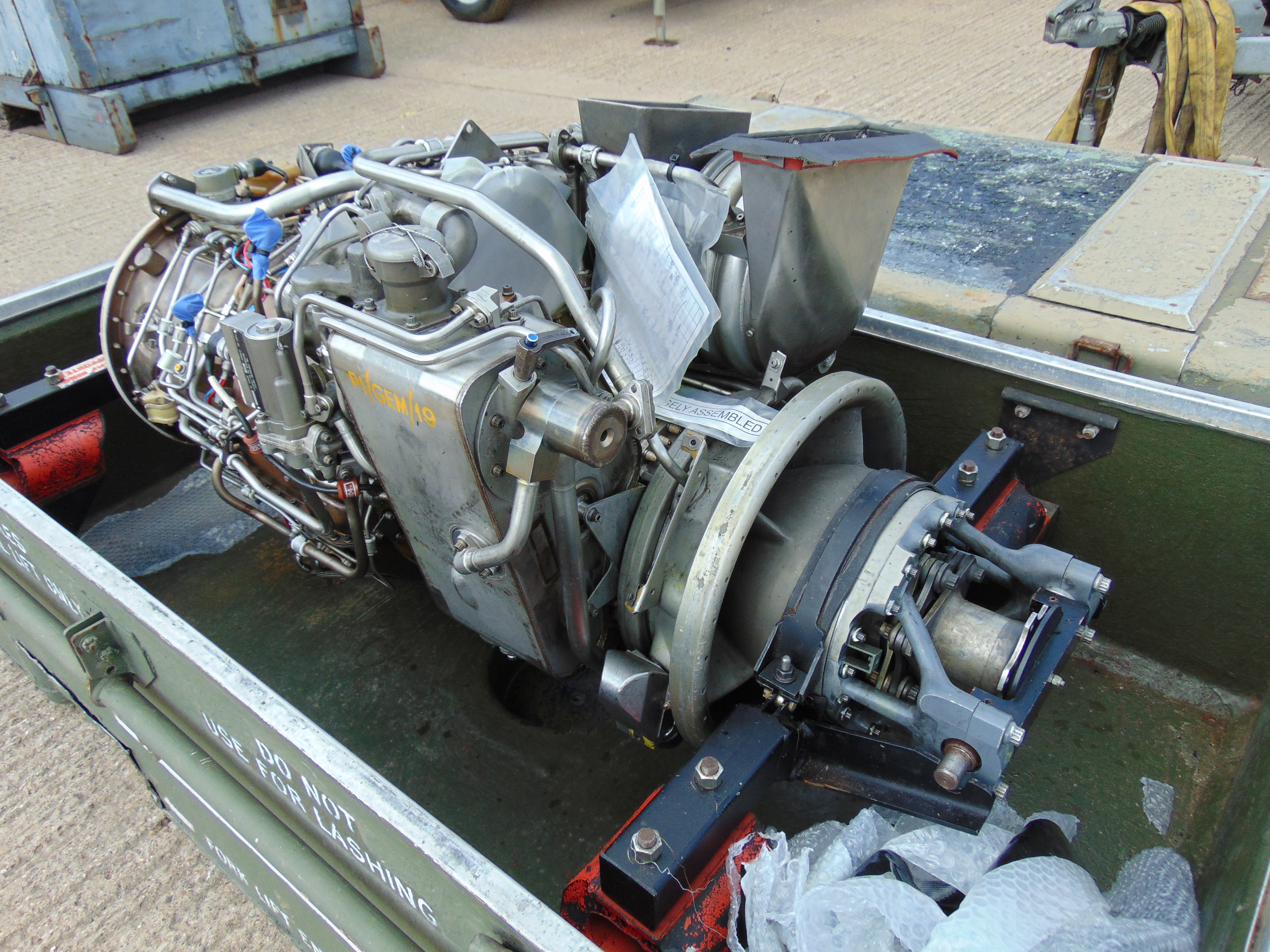 You are bidding on a Rolls Royce Gem Jet Engine complete with