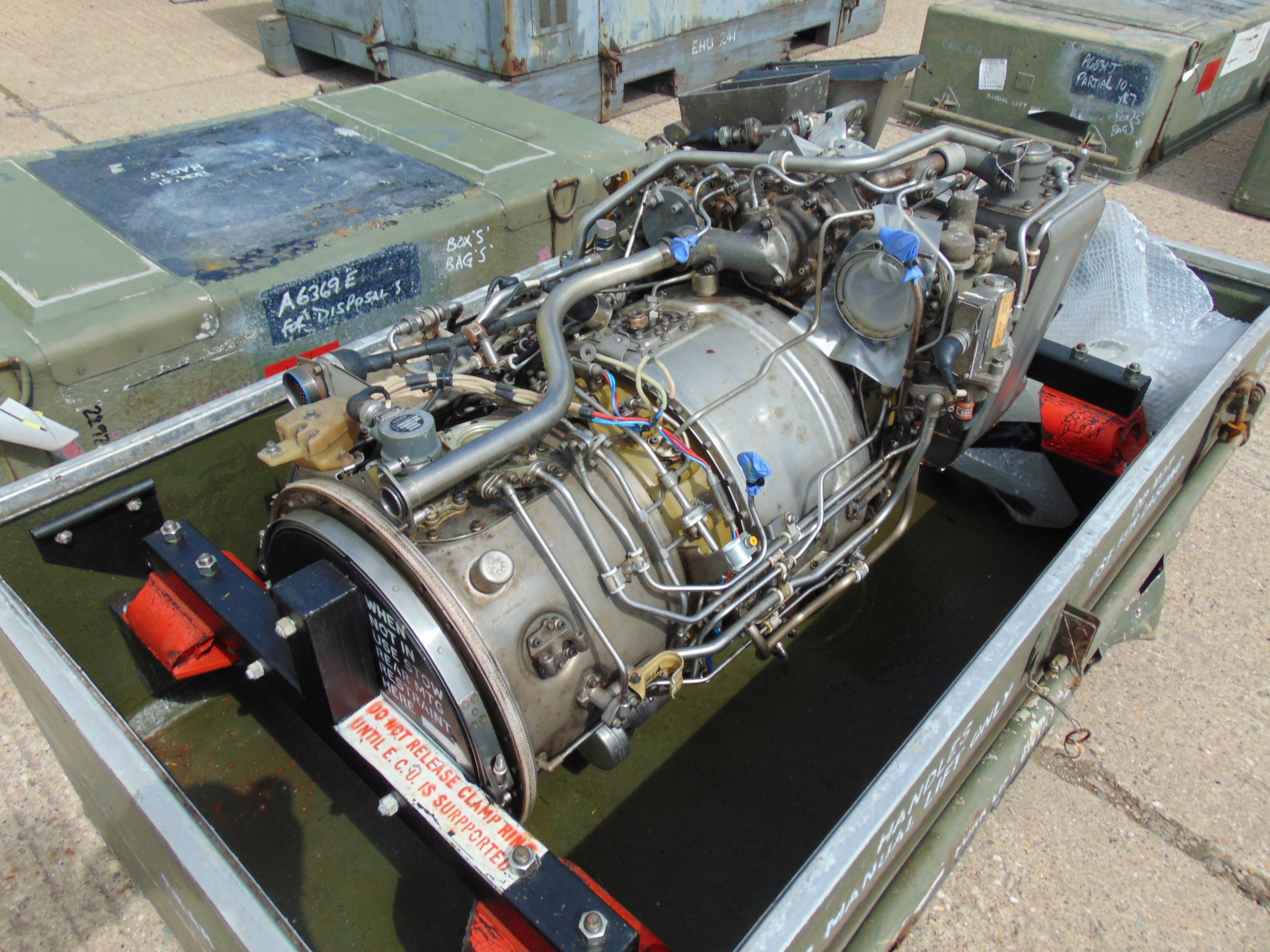 You are bidding on a Rolls Royce Gem Jet Engine complete with