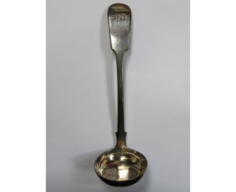 HALLMARKED SILVER VICTORIAN LADLE, EDINBURGH ASSAY 