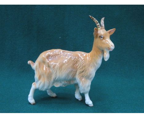 BESWICK GLAZED CERAMIC GOAT NO 1035 BY ARTHUR GREDINGTON 14cm 