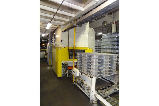 2001 Busse Model T 5003 High Level Bottle Depalletizer Z Flow