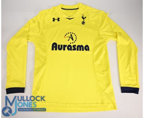 Tottenham Hotspur FC Goalkeeper Football Shirt 2012-2013 Size Large Under Armour / Aurasma long sleeves (VG) 