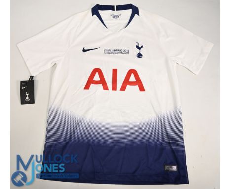 Tottenham Hotspur FC Home Football Shirt 2018-2019 Madrid Final v Liverpool Size Medium. Nike / AIA (VG) with tags