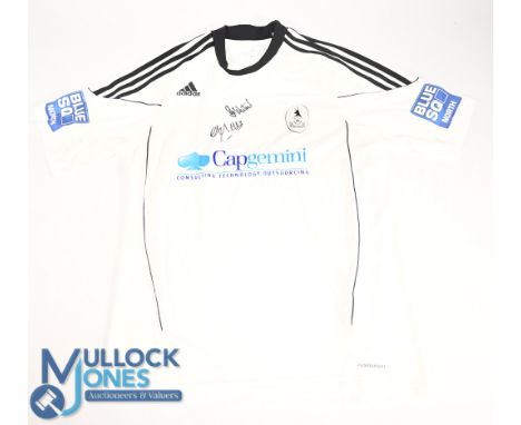 AFC Telford United Home Football Shirt 2010-2011 #17 with two signatures on front Size XL Adidas / Capgemini (G) with some ma