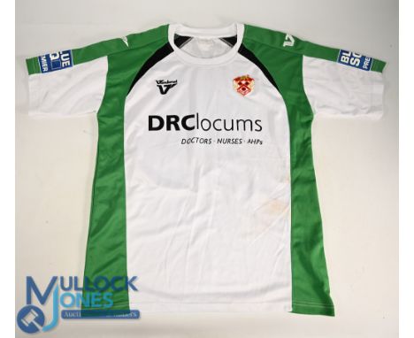 Kettering Town FC Away Football Shirt 2010-2011 #21 Flanagan Size Adult Large Vandanel / DRC locums with League logos on slee
