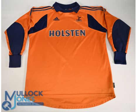 Tottenham Hotspur FC Goalkeeper Football Shirt 2000-2001 Size Large Adidas / Holsten Padded sleeves (G) with some bobbles