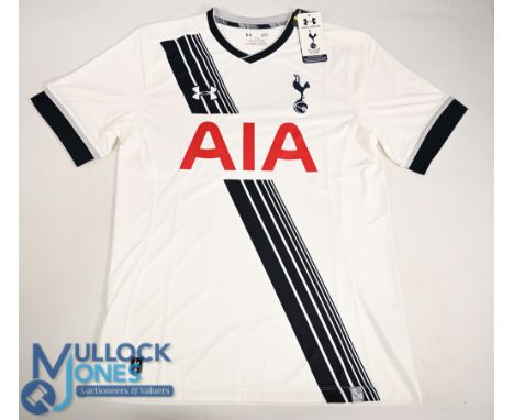 Tottenham Hotspur FC Home Football Shirt 2015-2016 Size Large. Under Armour / AIA (VG) with tags