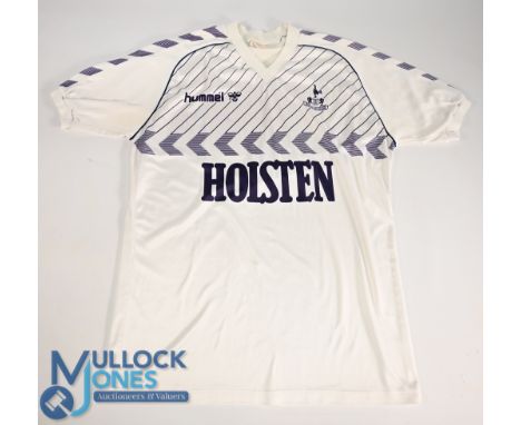 Tottenham Hotspur FC Home Football Shirt 1986-1987 Size Medium. Hummel / Holsten (VG) with a couple of bobbles, small marks o