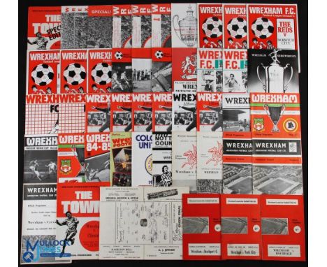 Collection of Wrexham home programmes 1964/65 Rochdale, York City, 1965/66 Stockport County, 1966/67 Lincoln City, 1967/68 Ch