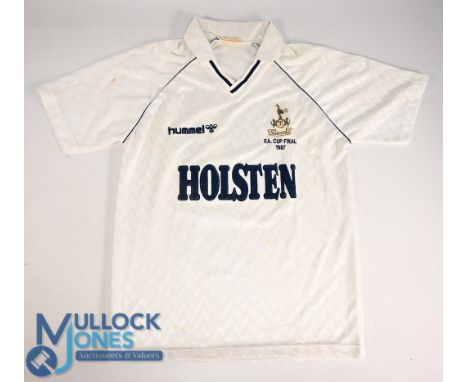 Tottenham Hotspur FC Home Football Shirt #10 1987 FA Cup Final Size Large Hummel / Holsten (G) with some small marks