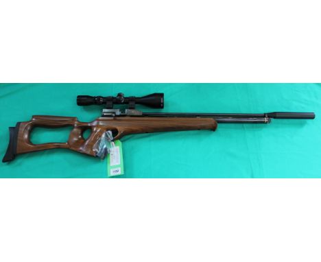 A 'Falcon' .177 P.C.P. air rifle, S/No.72709, complete with Hawke Sport HD 3-9x50 scope, slip and air tank with 'fill tube', 