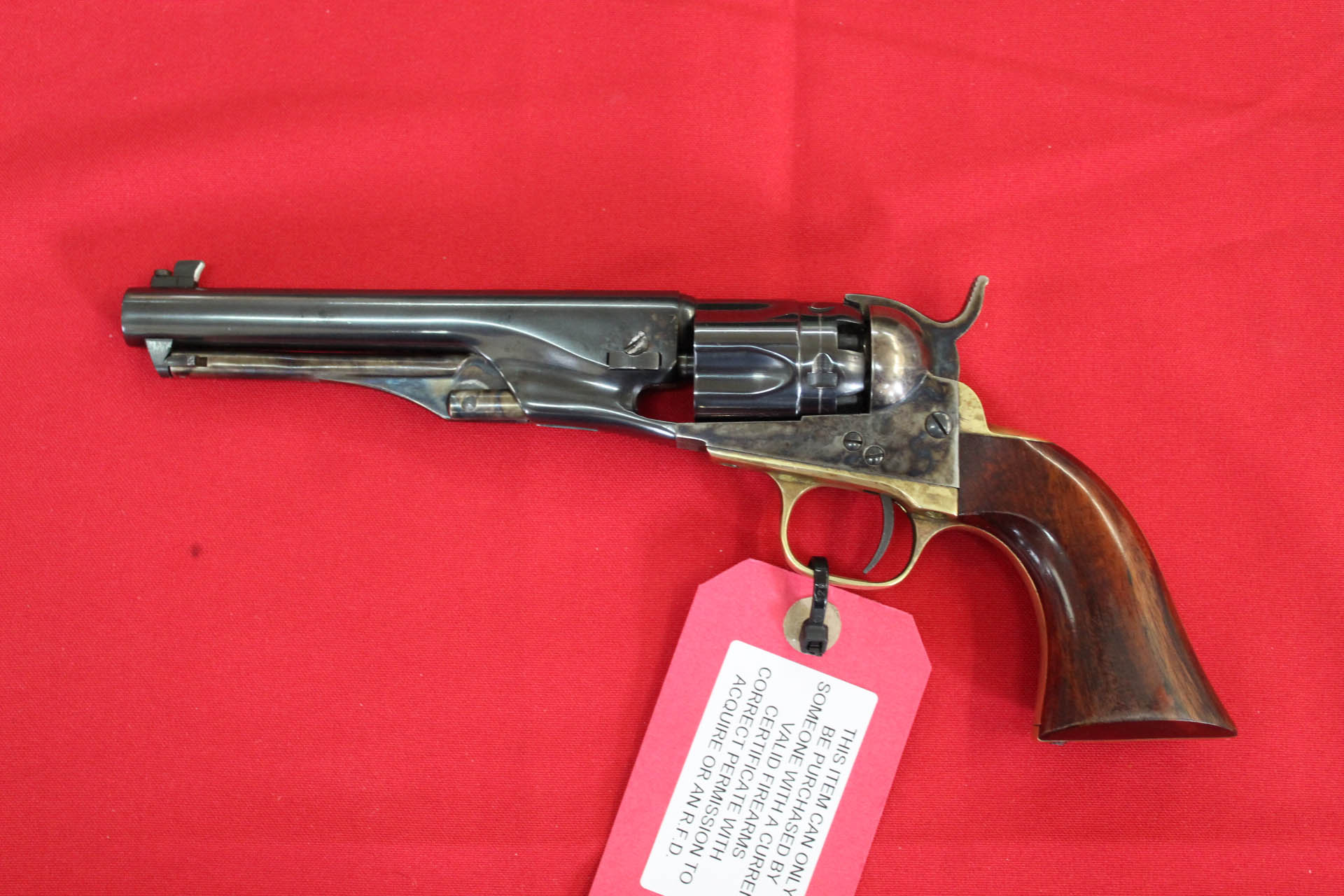 A 'Colt' .36 cal black powder revolver by Uberti, S/No.138907, in