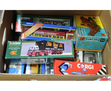 Boxed Corgi trucks etc including Classics Superhaulers, Heritage, Eddie Stobart etc plus IIII Massey Ferguson combine