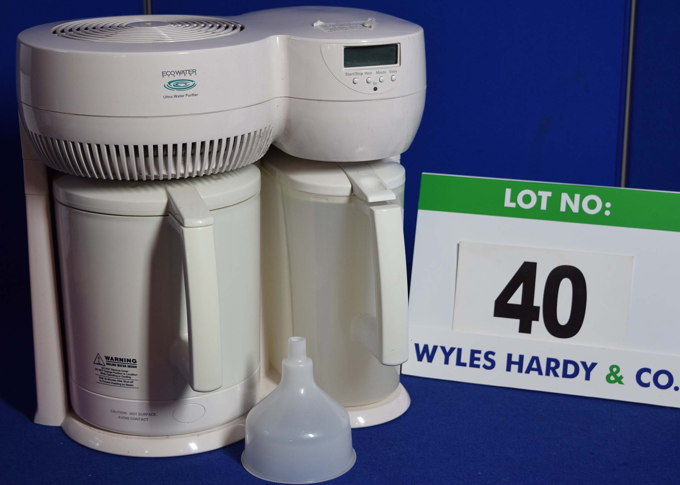 An ECOWATER SYSTEMS Ultra Water Purifier 4Litre capacity Tap Water